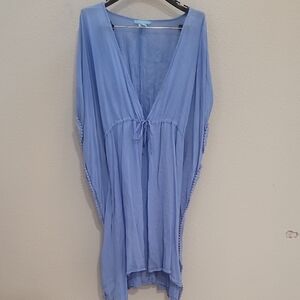 Draper James RSVP Blue Kaftan Cover Up